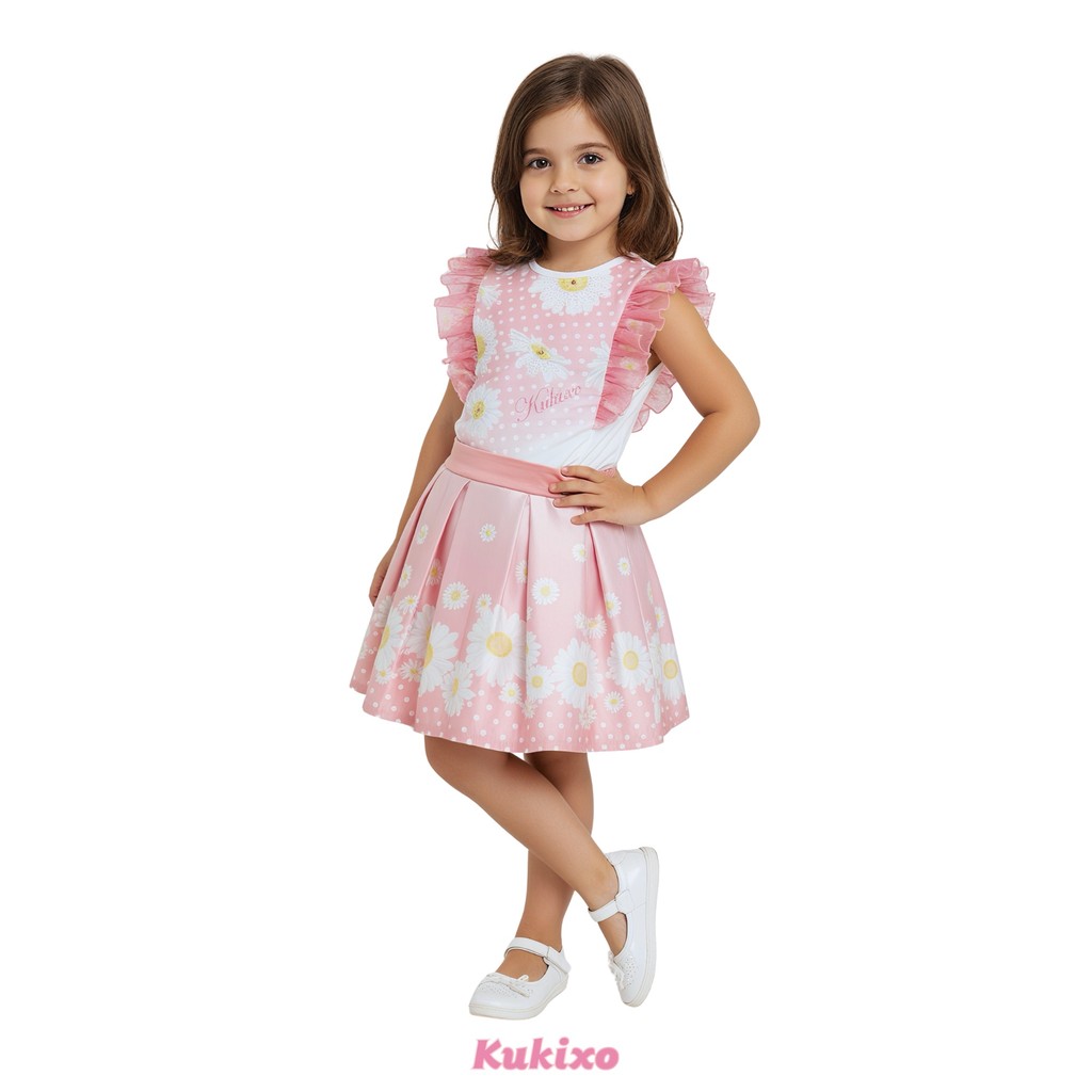 Conjunto Kukixo Little Daisy - Rosa