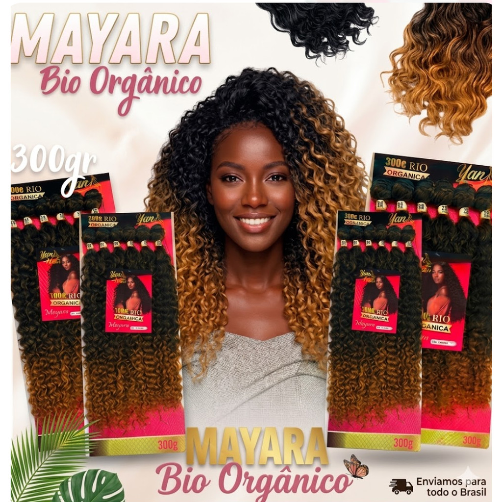 CABELO CACHEADO BIO FIBRA ORGANICA MODELO MAYARA 24/22CM YANHAIR