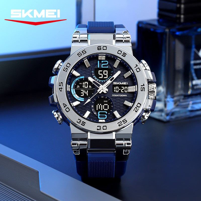 SKMEI/Moment Beauty Fashion Sports Relógio Eletrônico Multifuncional Silicone Luminoso Esportes Lazer Relógio Masculino 