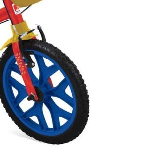 Bicicleta Infantil Tematica Mulher Maravilha Aro 16 Segura Divertida Rosa Infantil