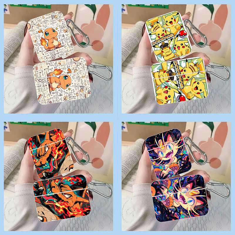 Capa De Fone De Ouvido Pokémon Pikachu Charmander AirPods 1/2 4 Geração 3 Pro 2 3 Protetora Bluetooth