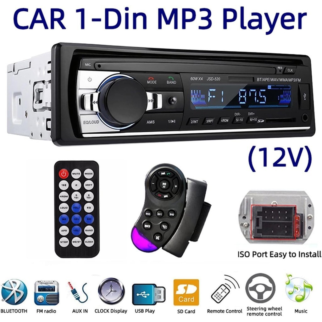 Aparelho Universal Portátil Rádio do Carro Mp3 Aparelho Universal Portátil Rádio do Carro Mp3