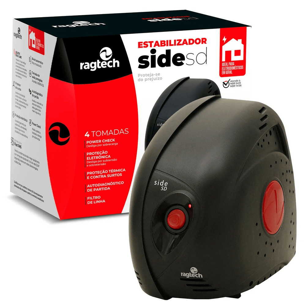 ESTABILIZADOR 700VA BIVOLT/115V RAGTECH SIDE SD 5416