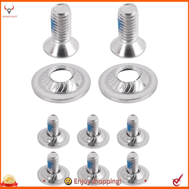 [edwiin77] 8 Pçs/Set Conjunto De Encadernação De Snowboard , Parafusos De Montagem Com Arruelas Acessórios Fixos De Esqu