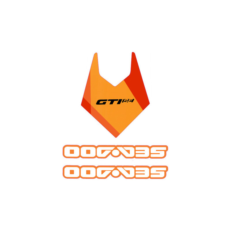Adesivos Jet Ski Sea Doo Gti Se Vermelho Defletor E Capô Laranja
