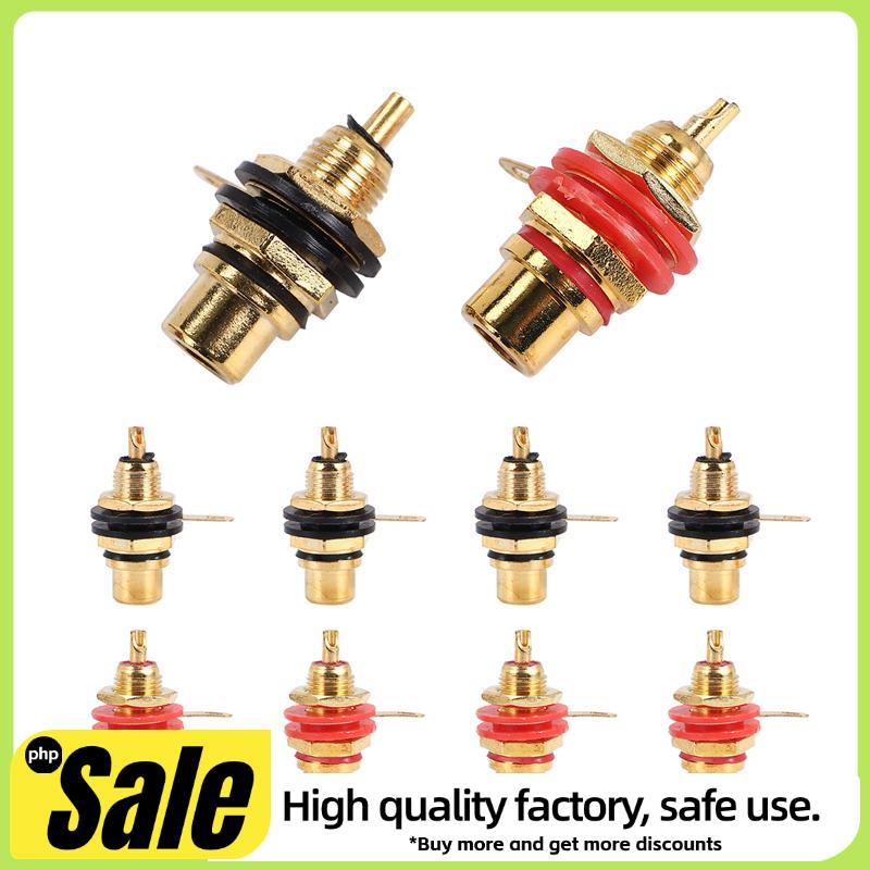 10 Pçs/Lote Conector Banhado A Ouro Fêmea Jack Soquete Fio De Solda Painel Montagem Chassi