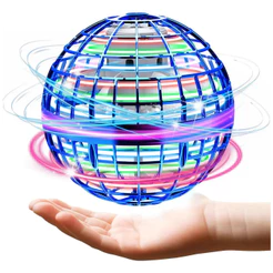 Brinquedo Bola Voadora Inteligente Com Sensor Led Spinner Flying Ball Drone Boomerang Rgb Kizumba