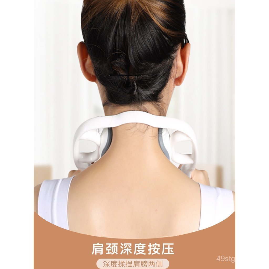 Massageador manual para o pescoço, dispositivo multifuncional para massagem do pescoço e coluna cervical, massageador de