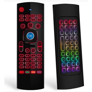 Air Flying Mouse 2.4G Teclado portátil Smart TV Top Box Controle Remoto Backlight com giroscópio Controle Remoto