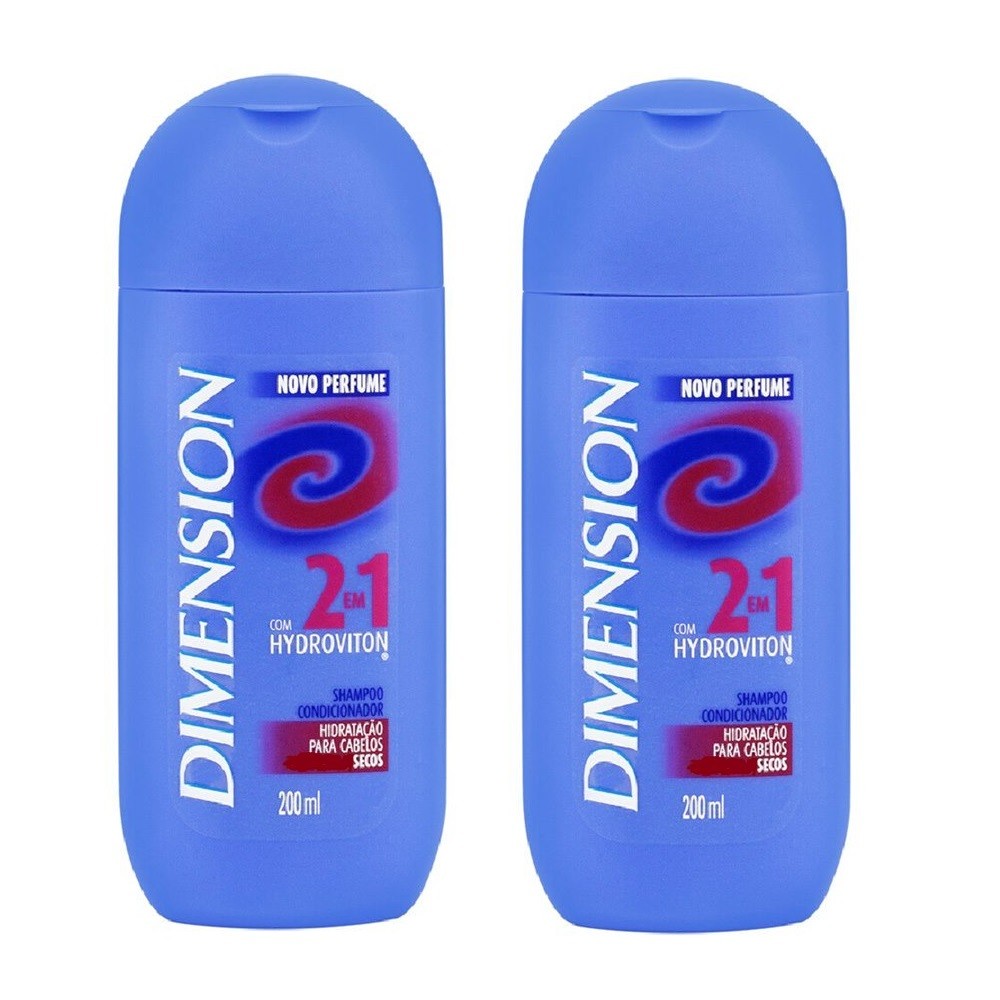 Shampoo Dimension 2 em 1 Cabelos secos - Kit com 2