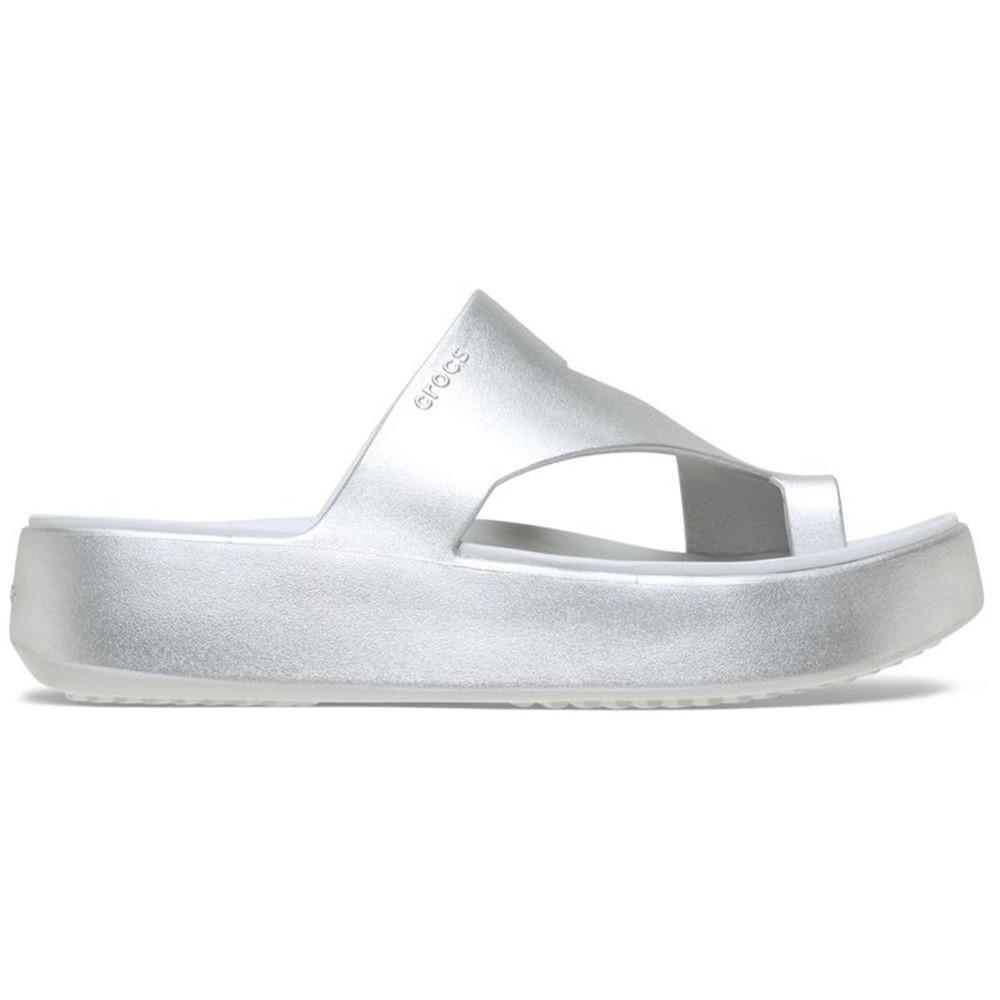 Sandália Crocs Getaway Metallic Platform Toe Loop

 SILVER