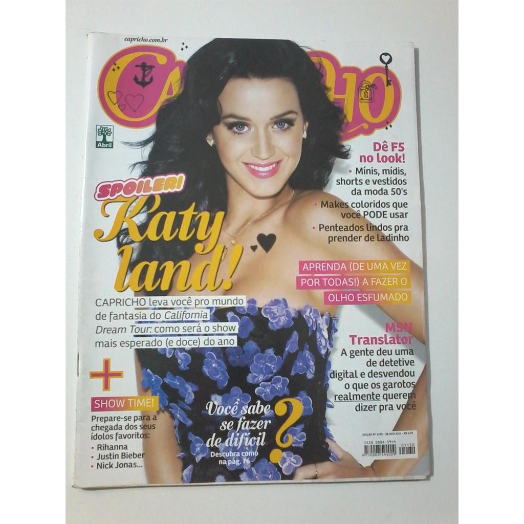 Revista Capricho Katy Perry nº 1130 - 28 08 2011 autor Revista Capricho Katy Perry