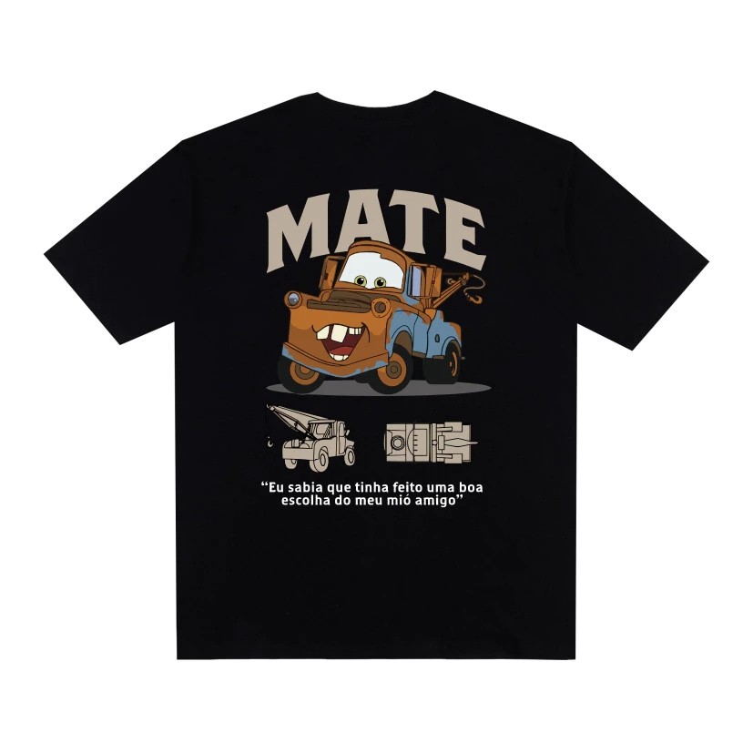 Camiseta Infantil Estampada Mate Divertida Menino Menina 100% Algodão Confortável Dia a Dia Estilosa Escolar