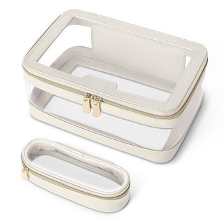 Nova Bolsa de Cosméticos Transparente de Grande Capacidade, Bolsa de Armazenamento de Viagem de Alta Qualidade para Mãe 