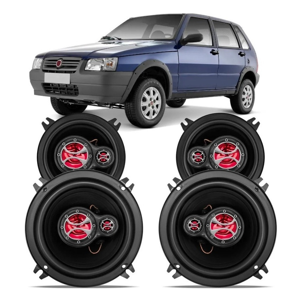 Kit Alto Falante Uno 1991 A 2013 240w Rms 4 Ohms - Kf.033