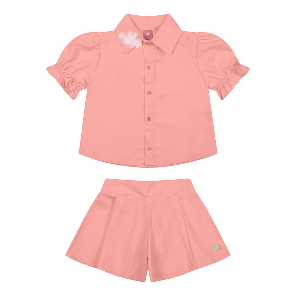 Conjunto Curto Infantil Feminino Lilica Ripilica