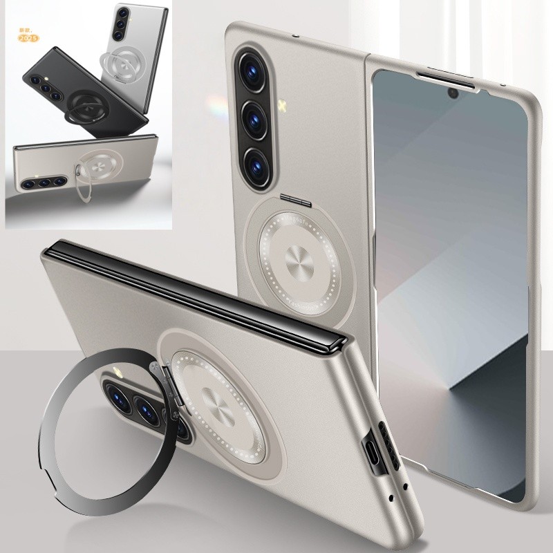 Anel De Metal Rotativo Capa Magnética Para Samsung Galaxy Z Fold 8 ultra 7 6 5 F