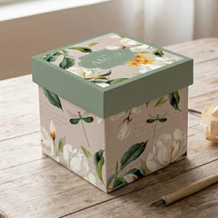 Caixa Cubo - Valentina - G 17x17x17cm - 1 unidade - Cromus - Rizzo