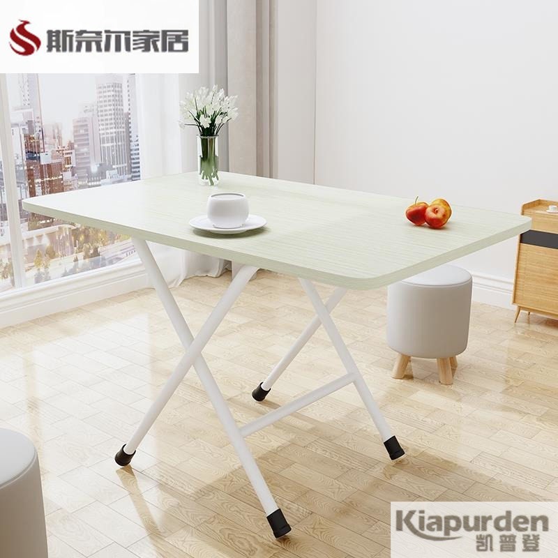 Mesa dobrável mesa de jantar do agregado familiar simples comer pequena mesa pintada retangular dormitório ao ar livre p