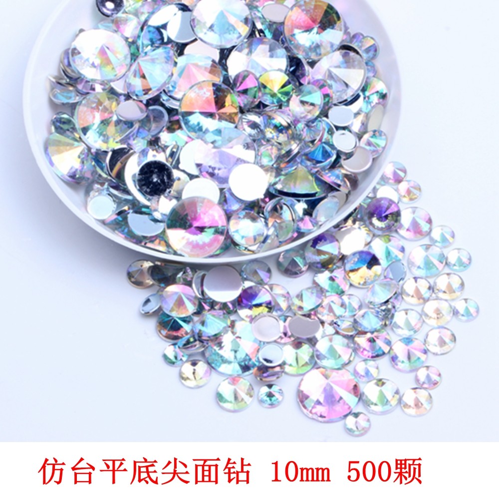 Novo estilo plataforma de imitação de satélite plataforma de imitação de diamante pontiagudo 10MM500 peças telefone móve