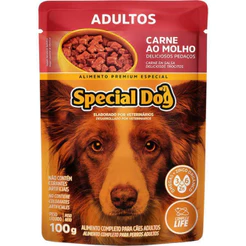 Ração Úmida Special Dog Ultralife para Cães Adultos Sabor Carne ao Molho 100g