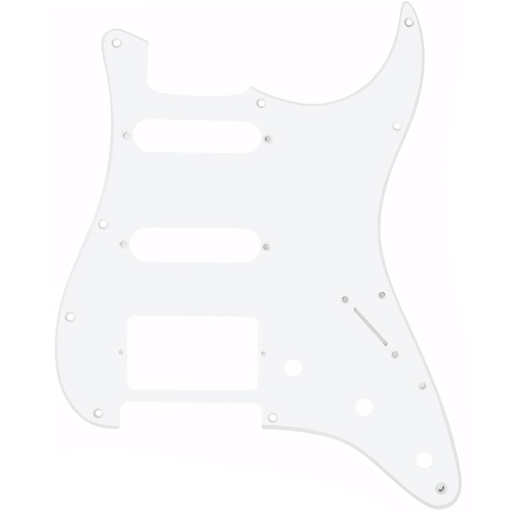 Escudo Placa Thida Com Blindagem Interna Para Guitarra SuperStrato SSH - Branco