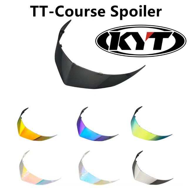 Spoiler traseiro multicolorido para capacete KYT TT-Course, acessórios de decoração MODIFICADOS para capacete. PWFU