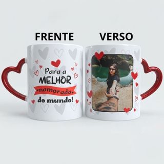 Caneca Personalizada COM FOTO Dia Dos Namorados Namorado Namorada Xícara Presente Porcelana