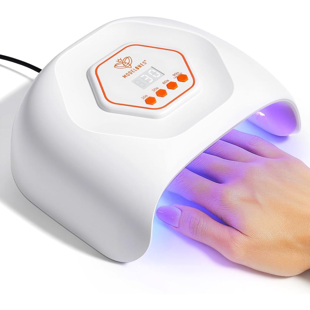 Lâmpada UV LED para Unhas modelones, Luz para Unhas de Gel, Secador de Unhas, Secagem Rápida de Esmalte em Gel com 4 Tem