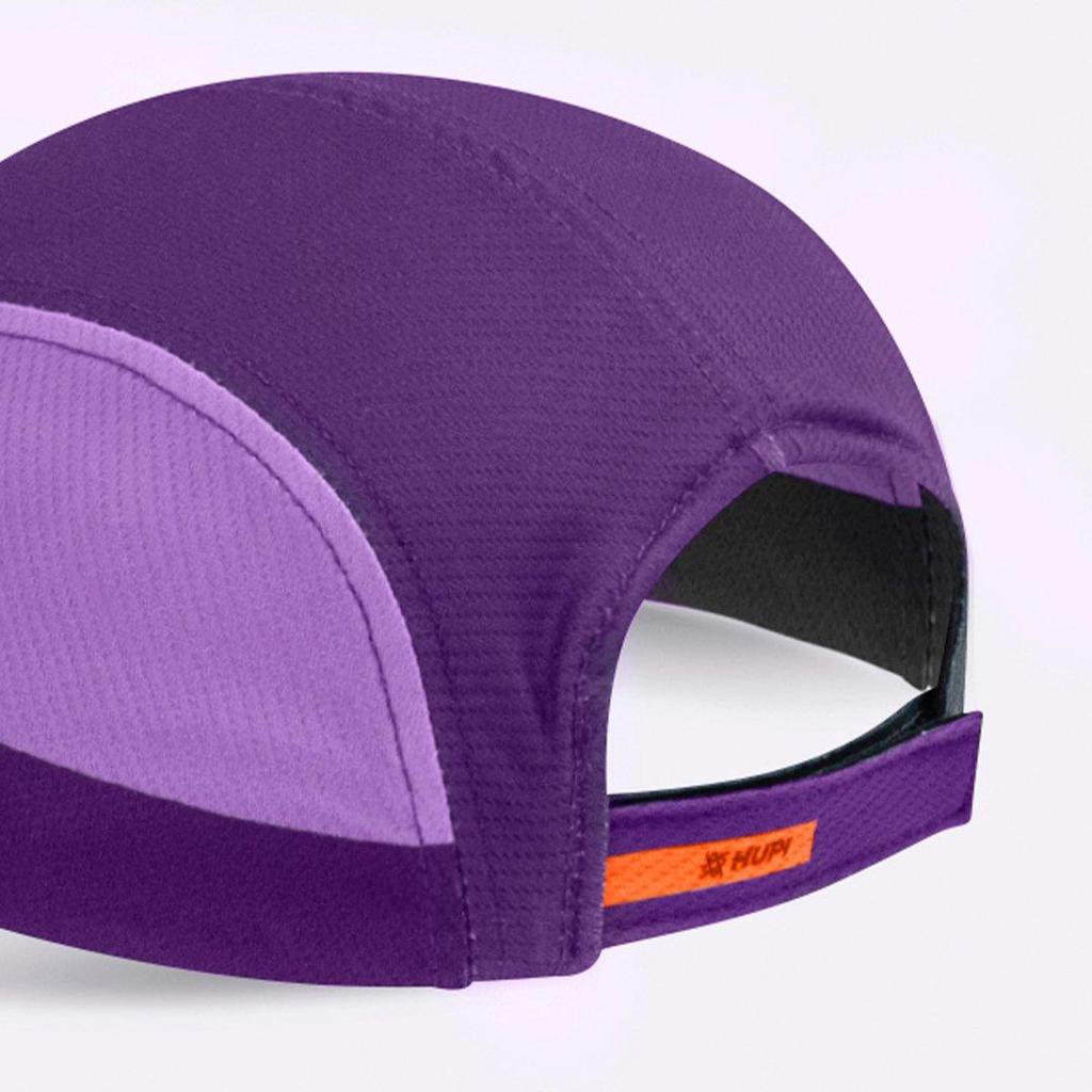 Boné para Corrida HUPI Run Fast Roxo e Laranja — imagem 2 de 2