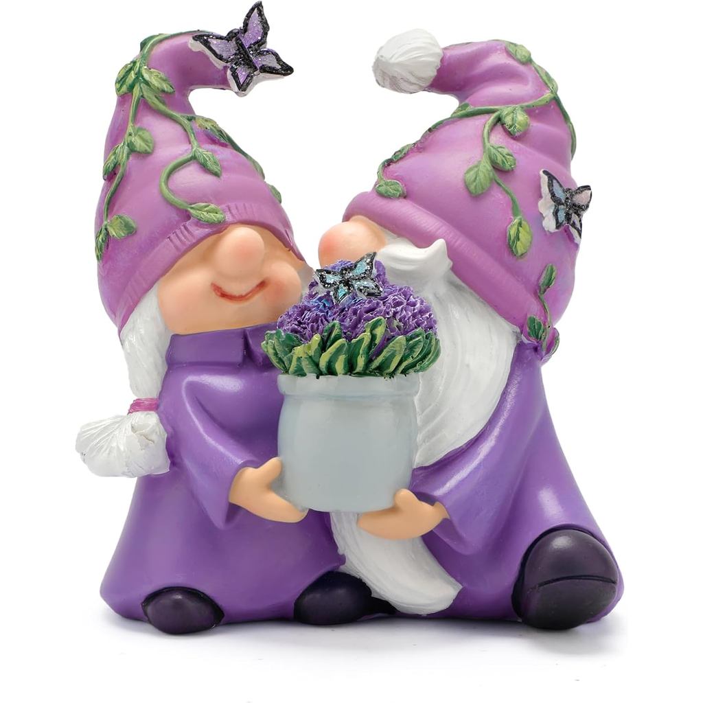 Decoração com Gnomos de Lavanda, Presentes de Lavanda para Mulheres, Decorações de Gnomos de Primavera e Verão para Casa