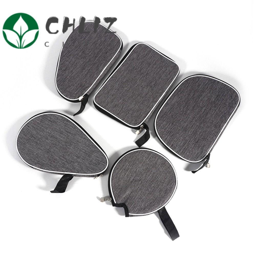 CHLIZ Raquetes De Tênis De Mesa Bolsa Suprimentos Esportivos De Treinamento Cinza Com Cinto