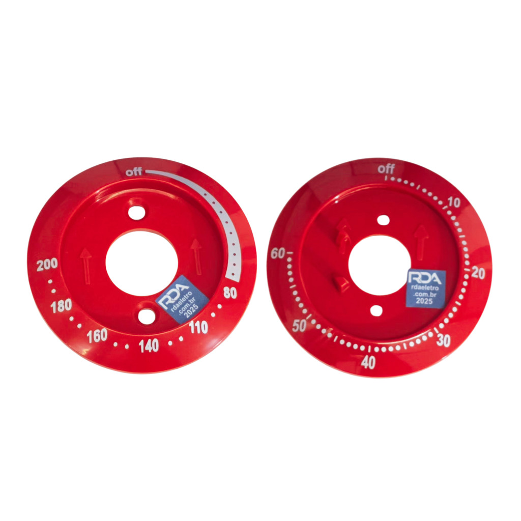 Kit Adereço Vermelho Timer Temperatura Air Fryer Peça Reposição Tempo Controle Painel