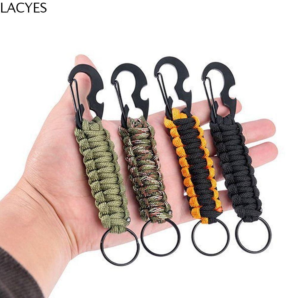 LACYES Guarda-Chuva Corda Chaveiro De Alta Qualidade 5 Cores Paracord Ferramenta Sobrevivência Subir