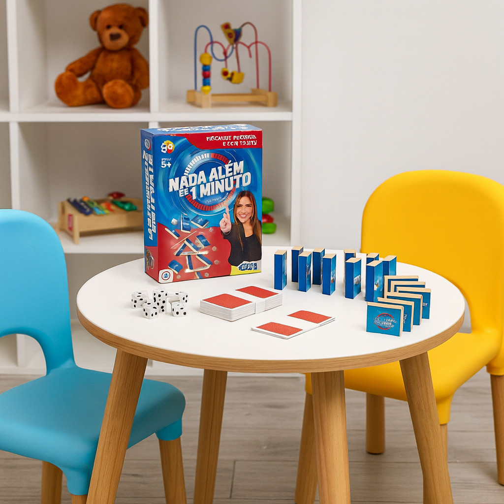 Jogo De Mesa Tabuleiro Nada Além De 1 Minuto SBT Jogo De Desafio Equilíbrio