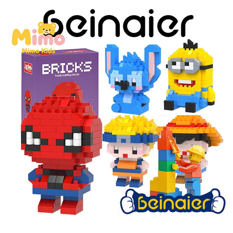 Blocos Educativos Compatíveis com Lego, Bonecas de Animação para Crianças