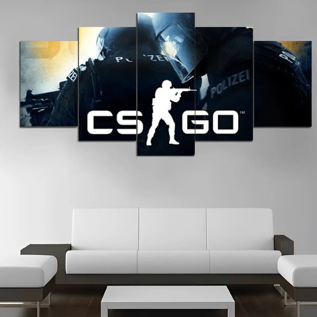 Quadro Glock Counter Strike 115x60 Csgo Estilo Gamer