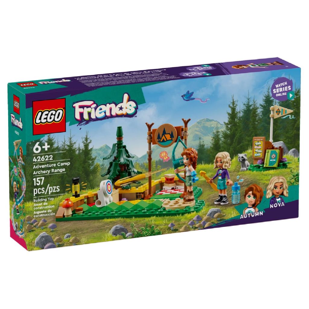 LEGO Friends Campo de Arco e Flecha do Acampamento de Aventuras 42622 157 Peças