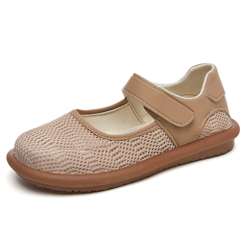 Sapatos femininos sapatos respiráveis de meia-idade idosos mãe sapatos únicos velho pequim confortável avó sapatos casua