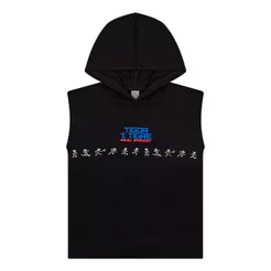 Camiseta Regata Com Capuz Infantil Masculino Tigor T. Tigre