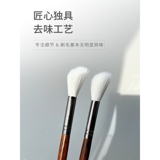 Pedido especial Guo Xiaoniu!Lã chanfrada inclinação vassoura destacando escova Facial brilho parcial Blush escova contor