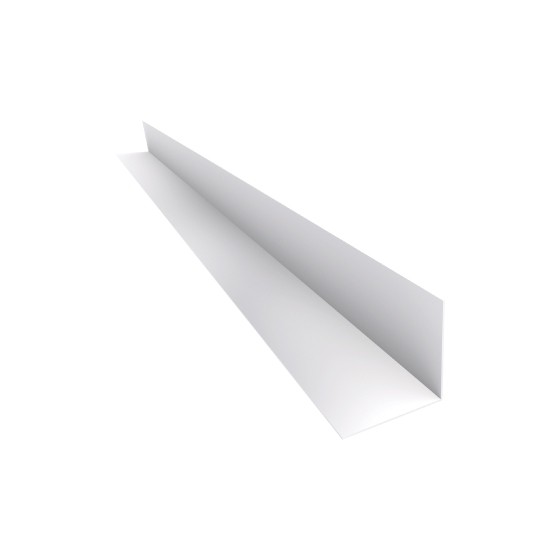 Kit Cantoneira Pvc Acabamento V 25 X 25mm - 3 Unidades com 100cm cada