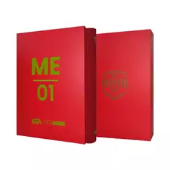 Pasta Premium 3x3 ME01 Vermelha/Verde com 20 Folhas Frente e Verso BRA - BC-2051-ME01