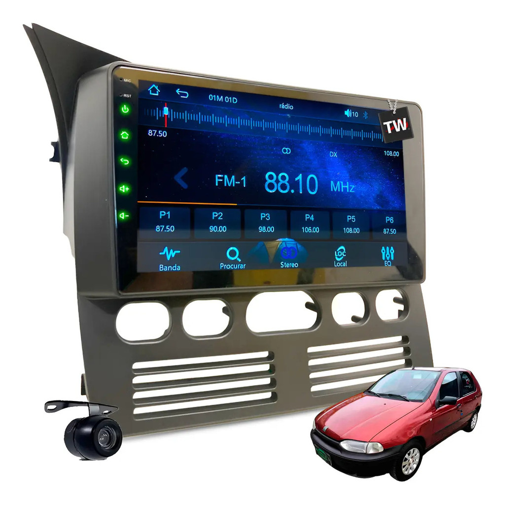 Multimídia Genko Mp10 Carplay Gps Palio G1 1996 À 2000 9pole