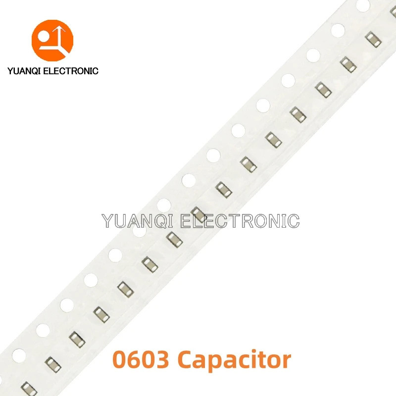 100pcs 0603 SMD chip Capacitor Cerâmico Multicamadas 0.5pF-22uF 10pF 22pF 100pF 1nF 10nF 22nF 100nF 0.1uF 1uF 2.2uF 4.7u