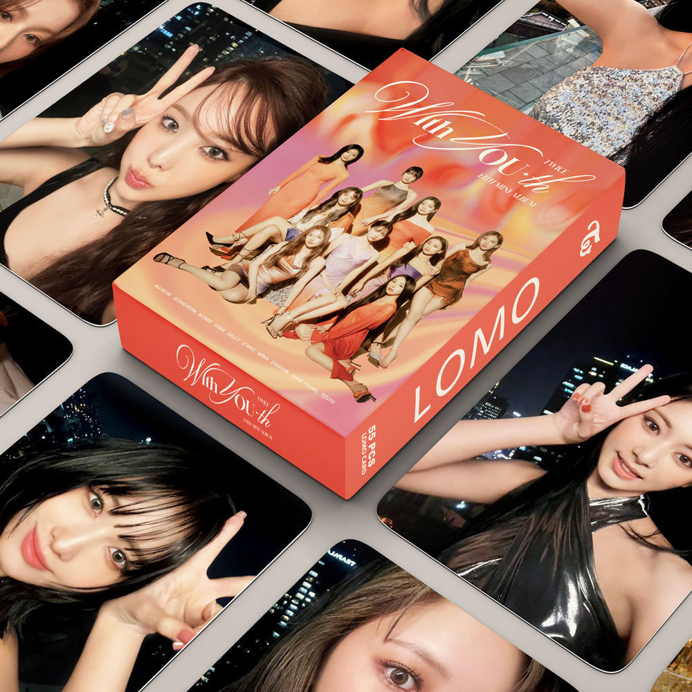 KPOP 55pcs/BOX TWICE Photocard 13o MINI ALBUM Com Você LOMO Cartão De Coleção De Cartões