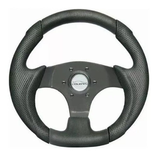 Volante Esportivo Cougar Pequeno Mini 28cm Fusca Buggy +cubo Preto