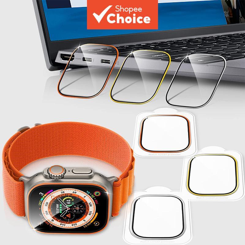 Vidro Temperado Para Smartphones Relógio Ultra 49mm Protetor De Tela HD Filme Anti-Risco Smartwatch Fones De Ouvido