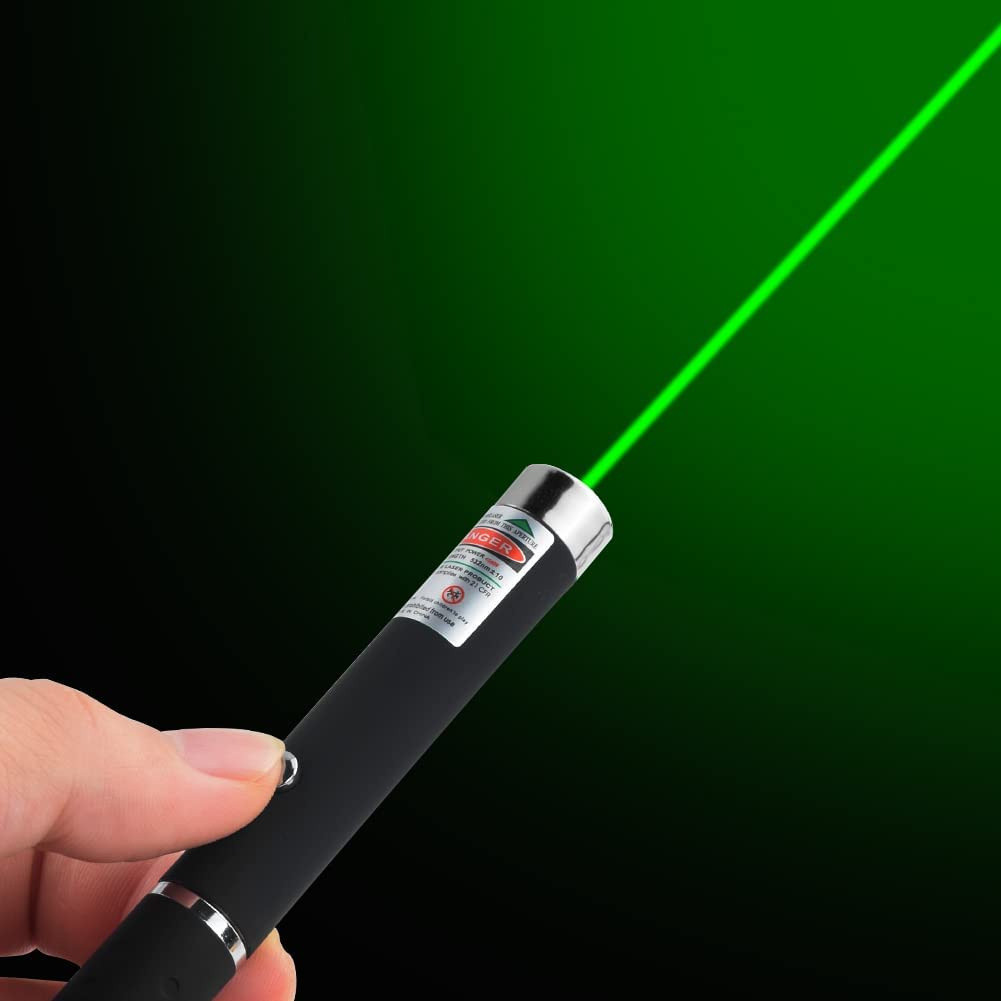 Ponteiro Laser Verde e Preto, Luz Visível de Alta Intensidade, Feixe de Três Cores, Ponteiro Poderoso de Grau Militar, P