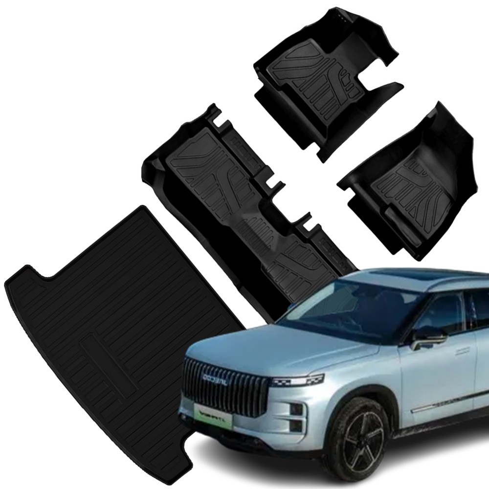 Tapete automotivo bandeja de borracha para JAECOO 7 Conjunto com 4 peças 3D Ekap